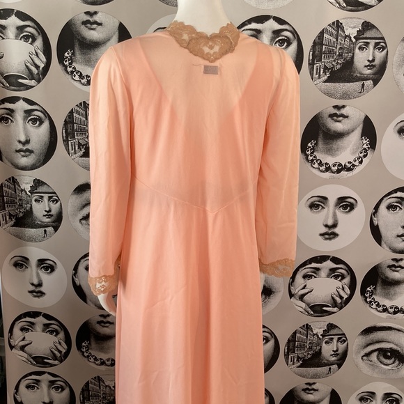 Vintage Emilio Pucci Nightgown & Robe Set Sz M 🍑 - Picture 5 of 12